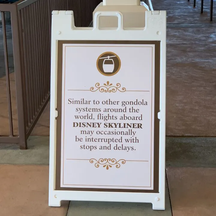 Disney Skyliner Information Sign