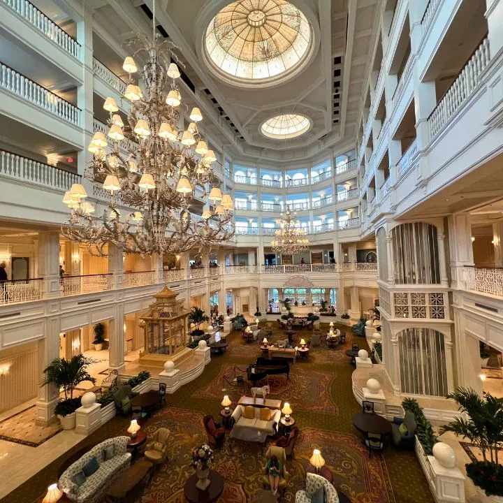 The lobby at Disney's Grand Floridian Resort and Spa