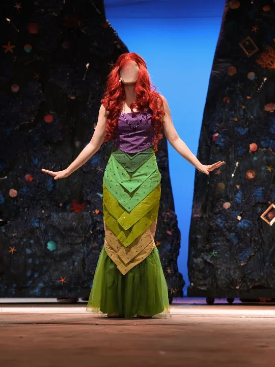 Student dressed as Ariel for The Little Mermaid
